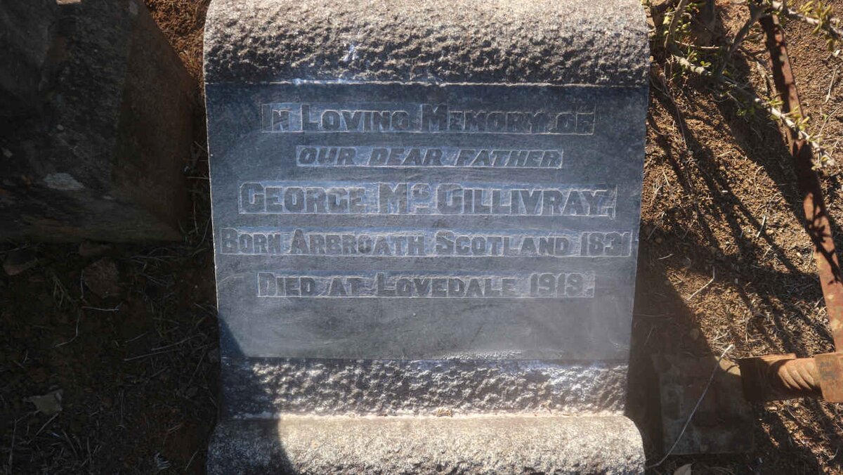 McGILLIVRAY George 1831-1919