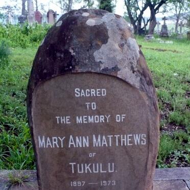 MATTHEWS Mary Ann 1897-1973