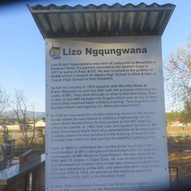 NGQUNGWANA Lizo 1960-1998
