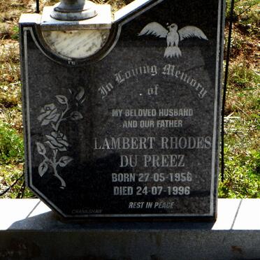 PREEZ Lambert Rhodes, du 1956-1996