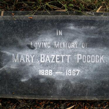 POCOCK Mary Bazett 1888-1967