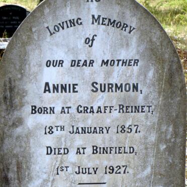 SURMON Annie 1857-1927