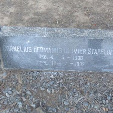 STAPELBERG Cornelius Hermanus Olivier 190?-1962