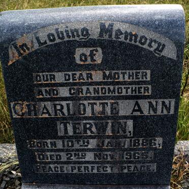 TERWIN Charlotte Ann 1886-1965