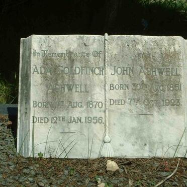 ASHWELL John 1851-1923 &amp; Ada Goldfinch 1870-1956