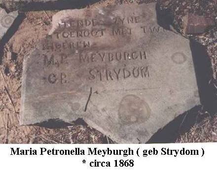 MEYBURGH Maria Petronella nee STRYDOM