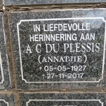 PLESSIS A.C., du 1927-2017