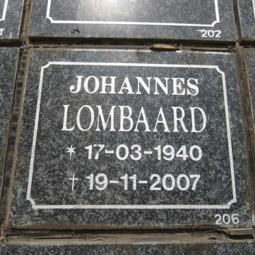 LOMBAARD Johannes 1940-2007