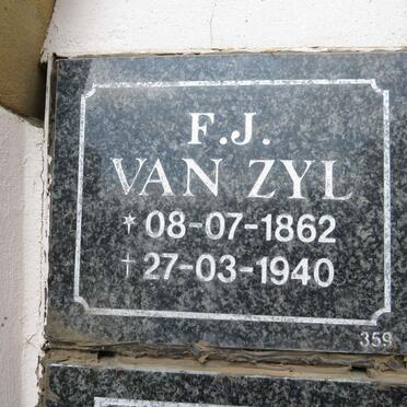 ZYL F.J., van 1862-1940