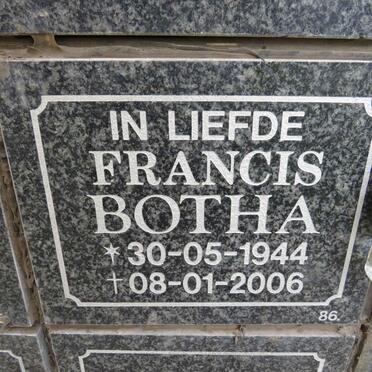 BOTHA Francis 1944-2006
