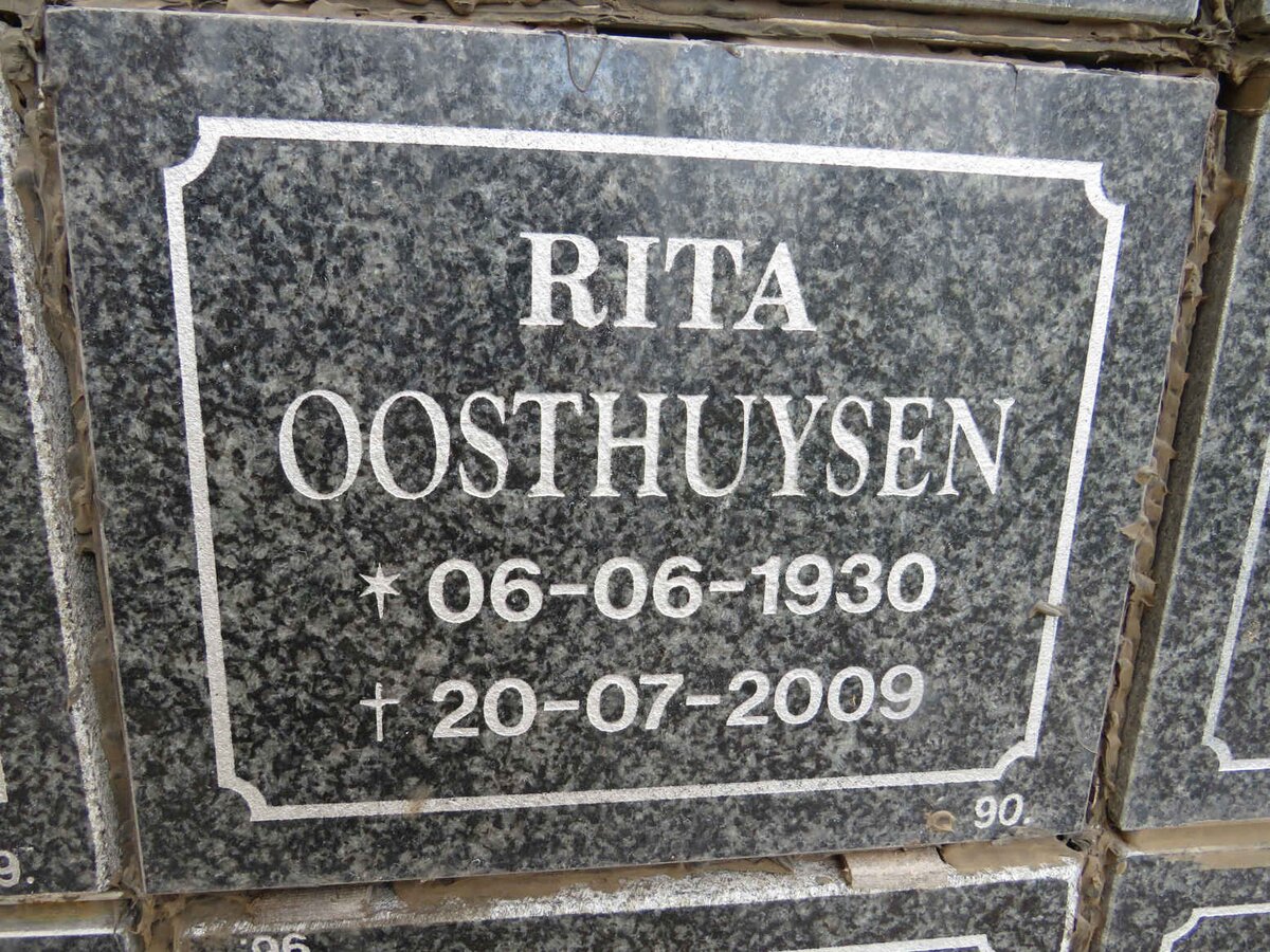 OOSTHUYSEN Rita 1930-2009
