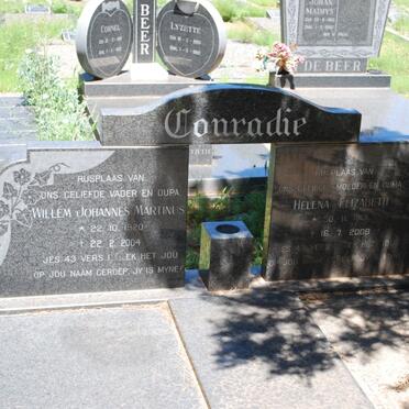 CONRADIE Willem Johannes Marthinus 1920-2004 &amp; Helena Elizabeth 1919-2009