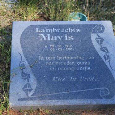 LAMBRECHTS Mavis 1912-2001