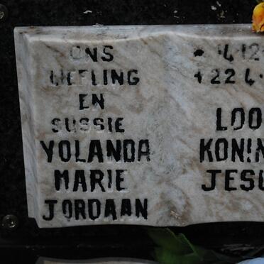 JORDAAN Yolanda Marie 1986-1998