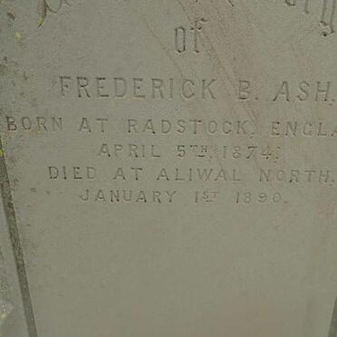 ASH Frederick B. 1874-1890
