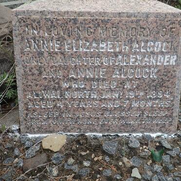 ALCOCK Annie Elizabeth -1894