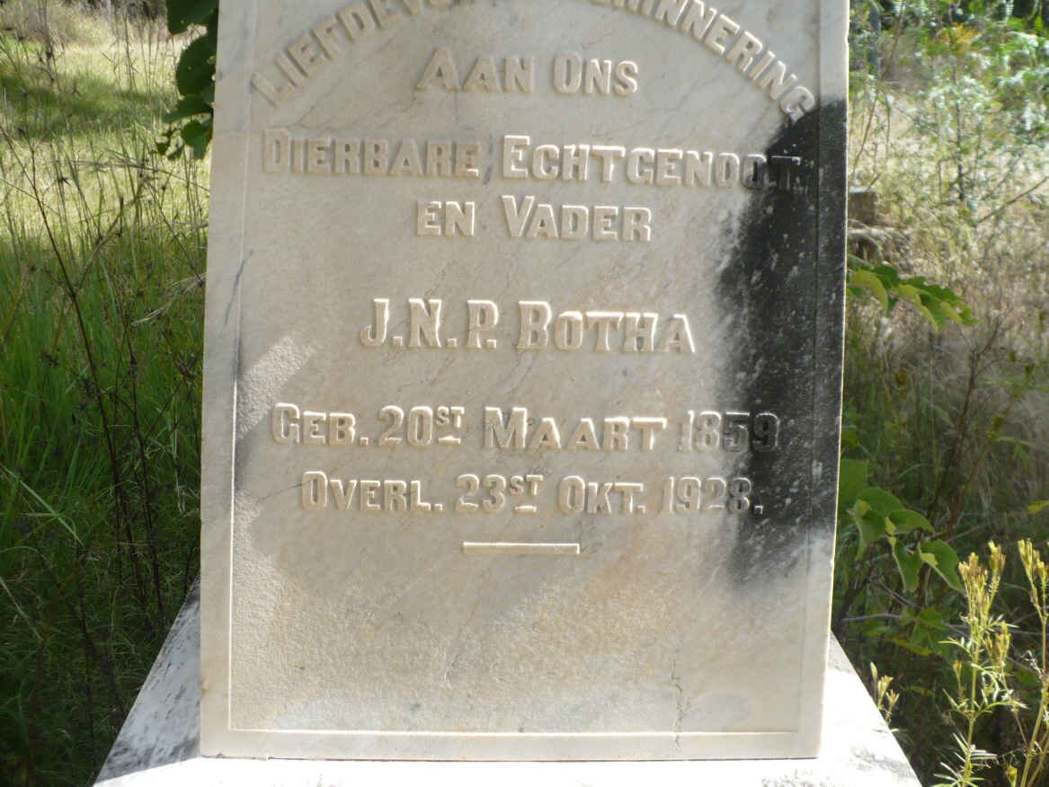 BOTHA J.N.P. 1859-1928