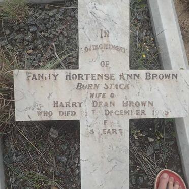 BROWN Fanny Hortense Ann nee STACK -1935
