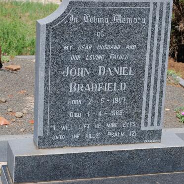 BRADFIELD John Daniel 1907-1988