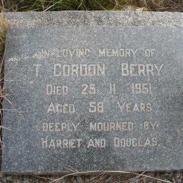 BERRY T. Gordon -1951