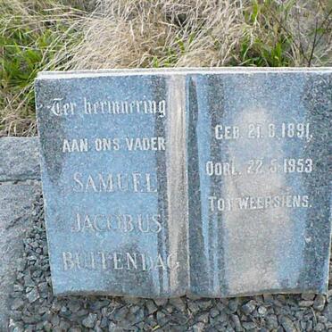 BUITENDAG Samuel Jacobus 1891-1953