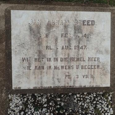 BREED Jan Abram 1914-1947