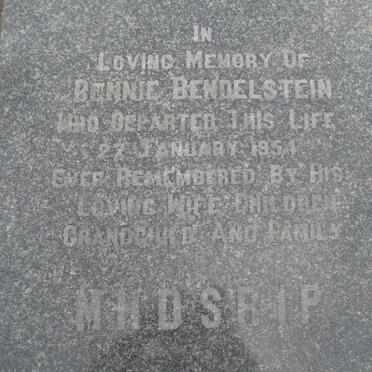 BENDELSTEIN Bennie -1954