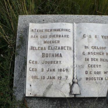 BOTHMA Helena Elizabeth nee JOUBERT 1869-1947