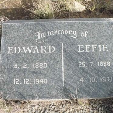 COWLEY Edward 1880-1940 &amp; Effie 1888-1971