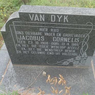 DYK Jacobus Cornelis, van 1908-1985