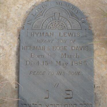DAVIS Hyman Lewis 1885-1885