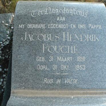 FOUCHE Jacobus Hendrik 1891-1953