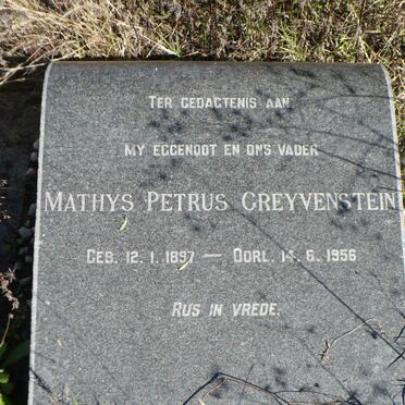 GREYVENSTEIN Mathys Petrus 1897-1956