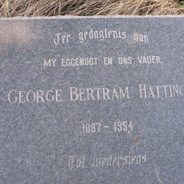 HATTINGH George Bertram 1887-1954