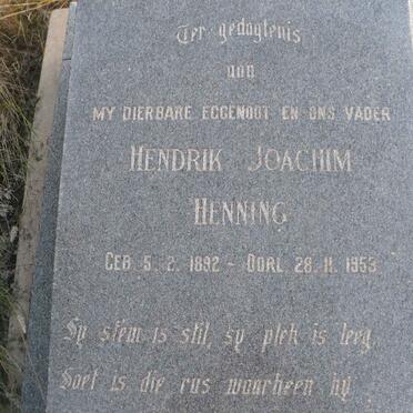 HENNING Hendrik Joachim 1892-1953