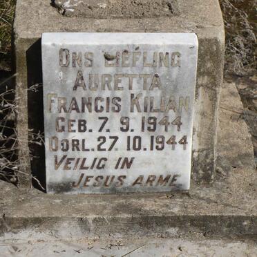 KILIAN Auretta Francis 1944-1944