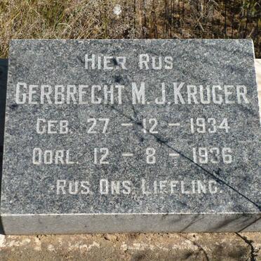 KRUGER Gerbrecht M.J. 1934-1936