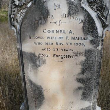 MAHLER Cornelia -1904