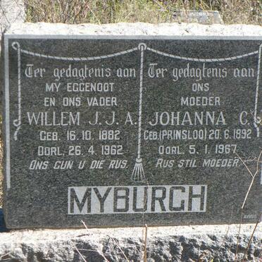 MYBURGH Willem J.J.A. 1882-1962 &amp; Johanna C. PRINSLOO 1892-1967