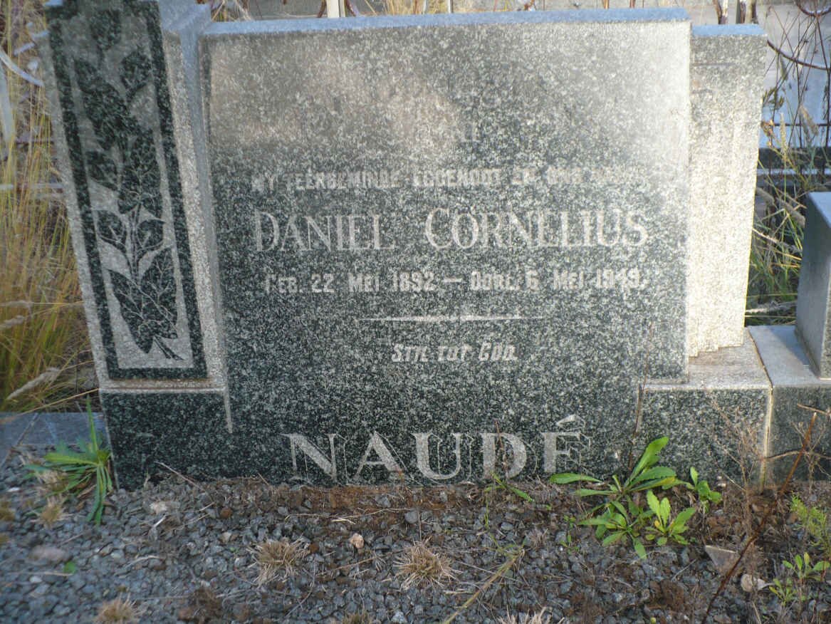 NAUDÉ Daniel Cornelius 1892-1949