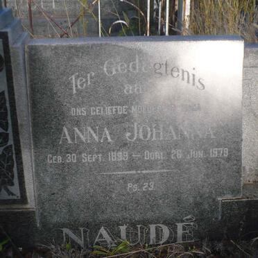 NAUDÉ Anna Johanna 1899-1979
