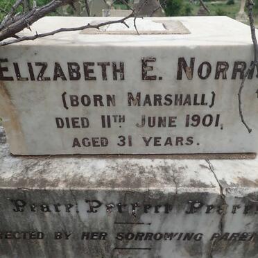 NORRIS Elizabeth E. nee MARSHALL -1901
