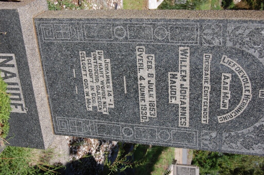 NAUDE Willem Johannes 1853-1930