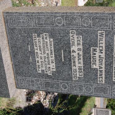 NAUDE Willem Johannes 1853-1930