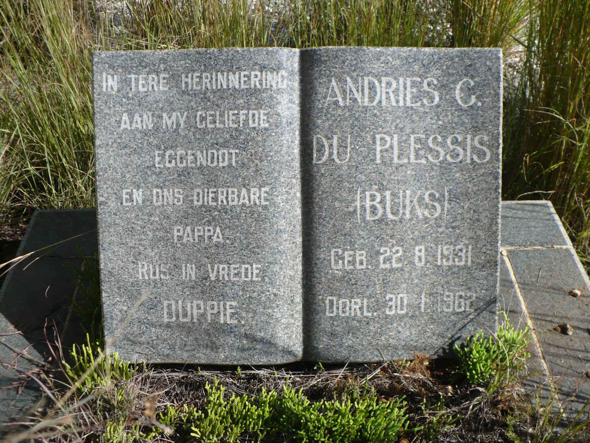 PLESSIS Andries C., du 1931-1962