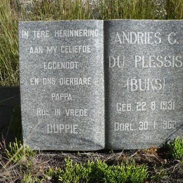 PLESSIS Andries C., du 1931-1962
