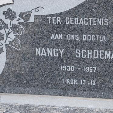 SCHOEMAN Nancy 1930-1967