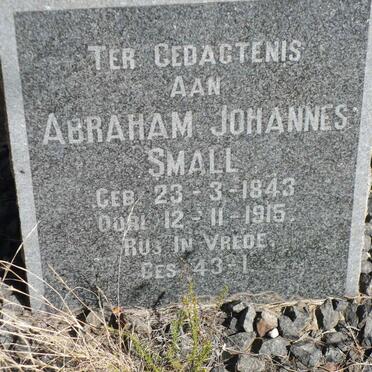 SMALL Abraham Johannes 1843-1915