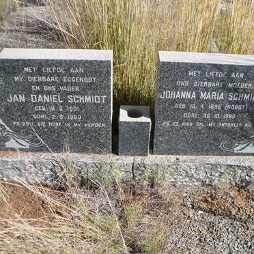 SCHMIDT Jan Daniel 1891-1963 &amp; Johanna Maria ROODT 1895-1980