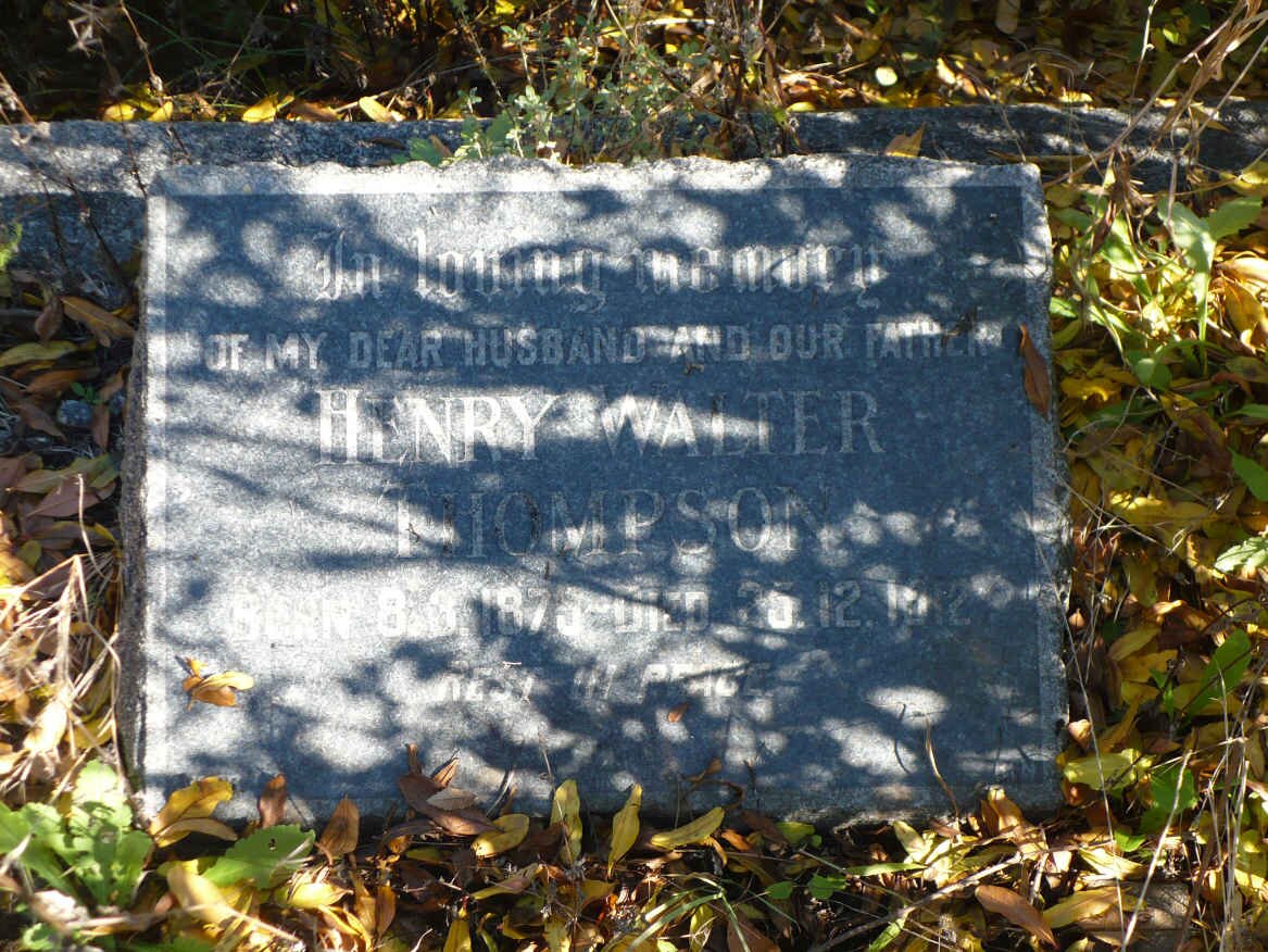 THOMPSON Henry Walter 1879-1912